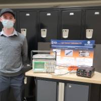 senior with their project